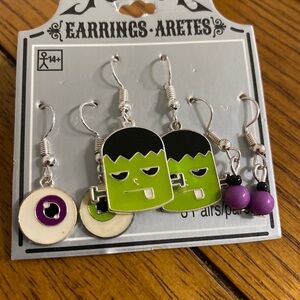 Boucles D'orielle Halloween Dangle Pierced Earrings